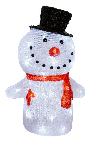 Merangue Snowman with LED Lights - CURBSIDE PICK UP ONLY