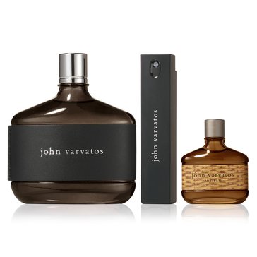 John Varvatos 3pc Set 125ml EDT Men w/ Artisan (Silver Tin Can)