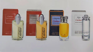 Cartier 4pc Set Miniature Collection Men