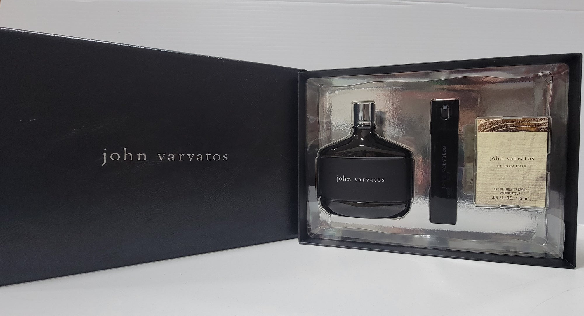 John Varvatos 3pc Set 125ml EDT Men (Black Leather Packaging)