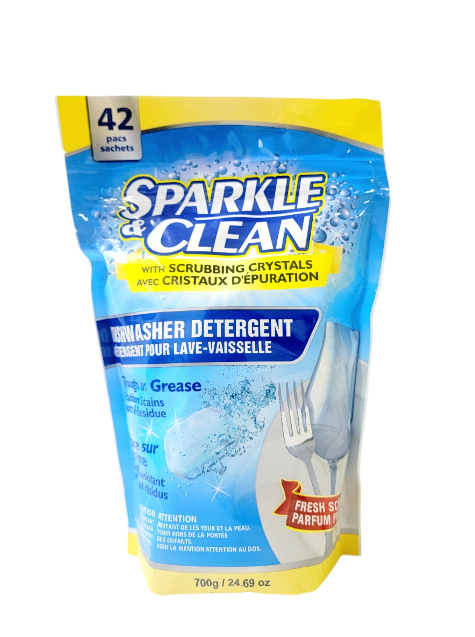 Sparkle & Clean Dishwasher Detergent 42pacs 700g