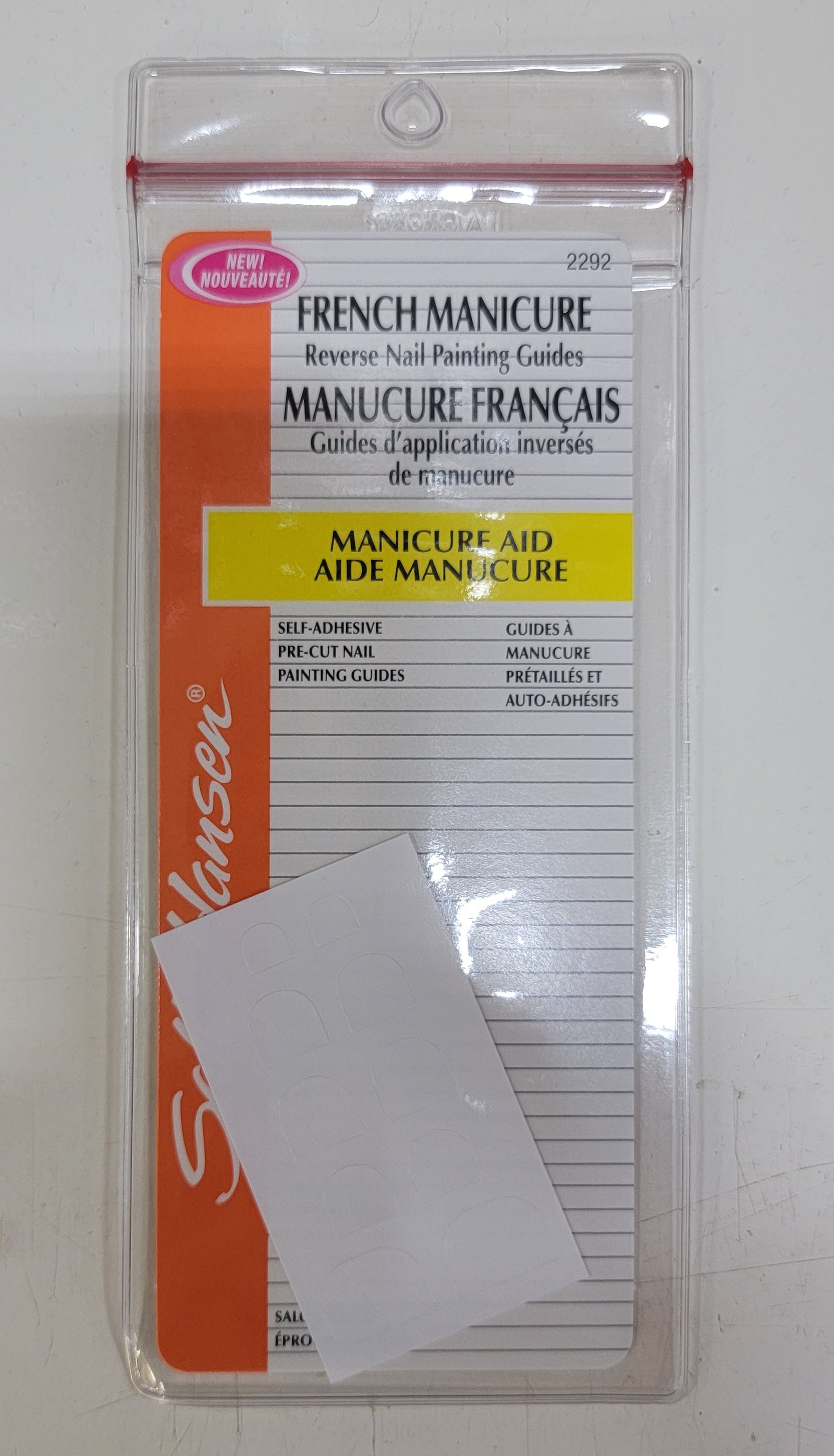 Sally Hansen French Manicure Reverse Nail Painting Guide - 2292