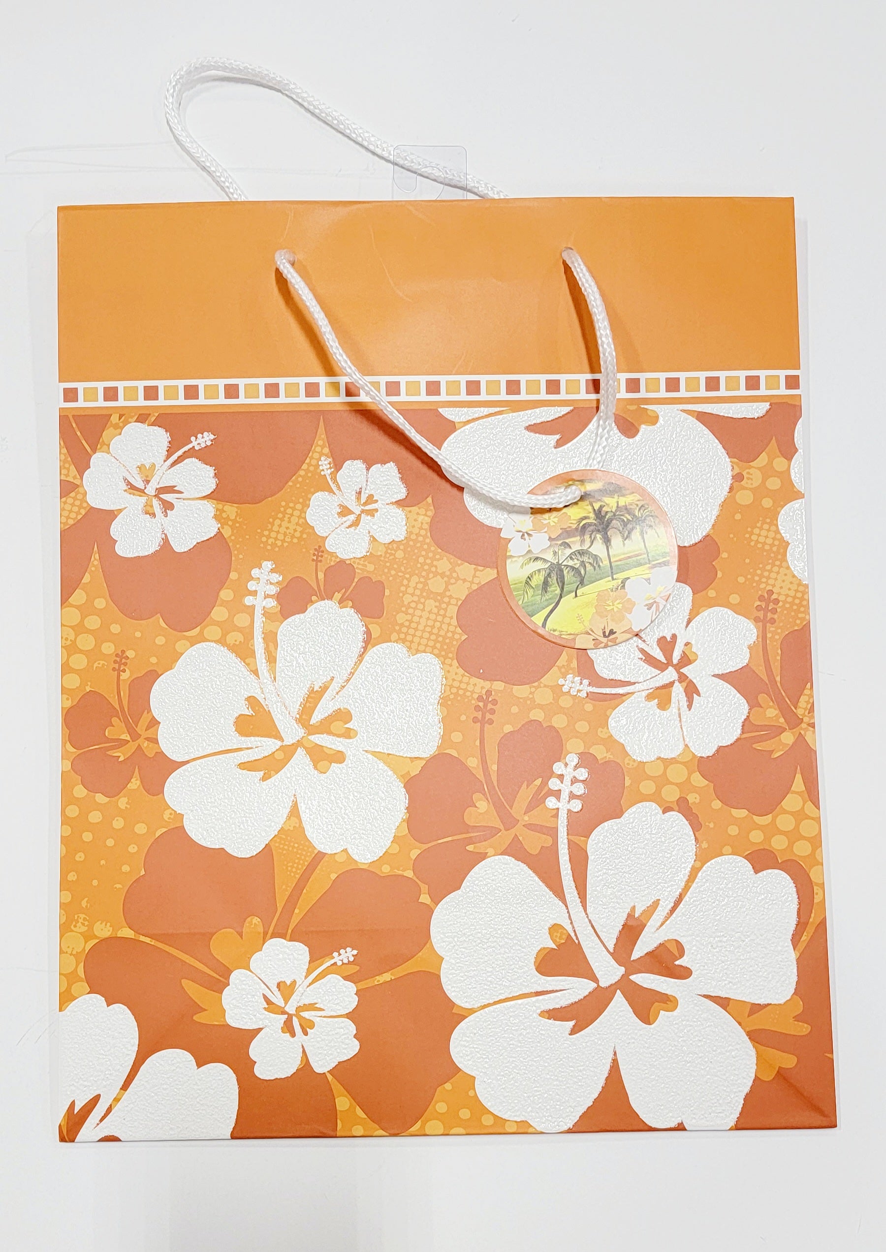 Aloha Gift Bag by Rosedale (Orange Floral Bag)