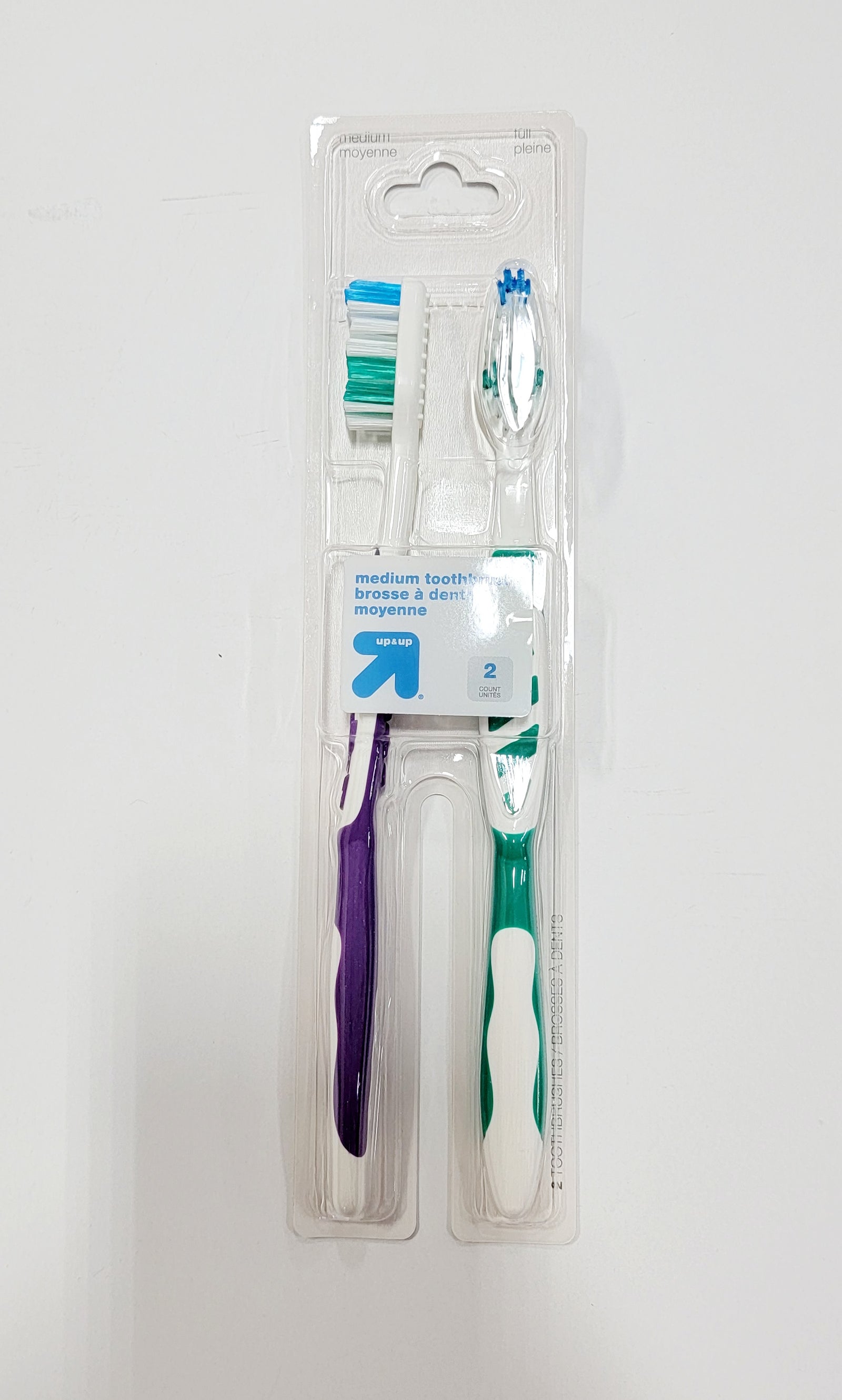 Up&Up Medium Toothbrush 2pcs