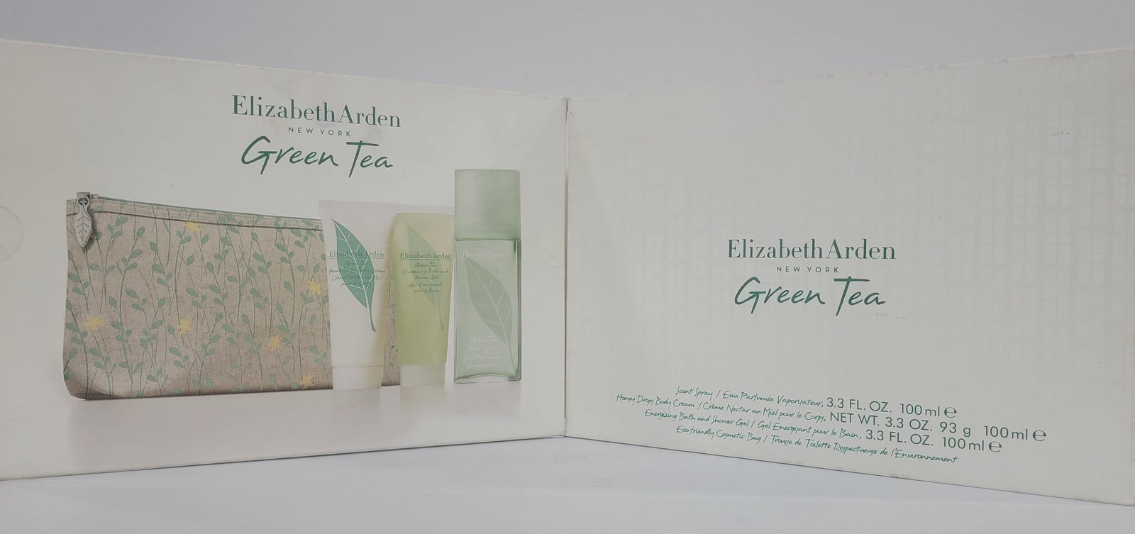 Elizabeth Arden Green Tea 4pc Set 100ml EDP w/ Cosmetic Bag Women