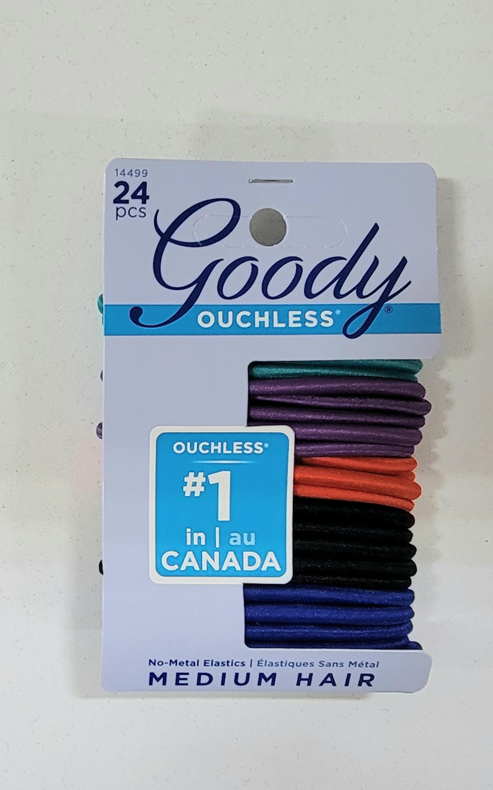 Goody 24pc Non-Metal Elastics for Medium Hair 14499