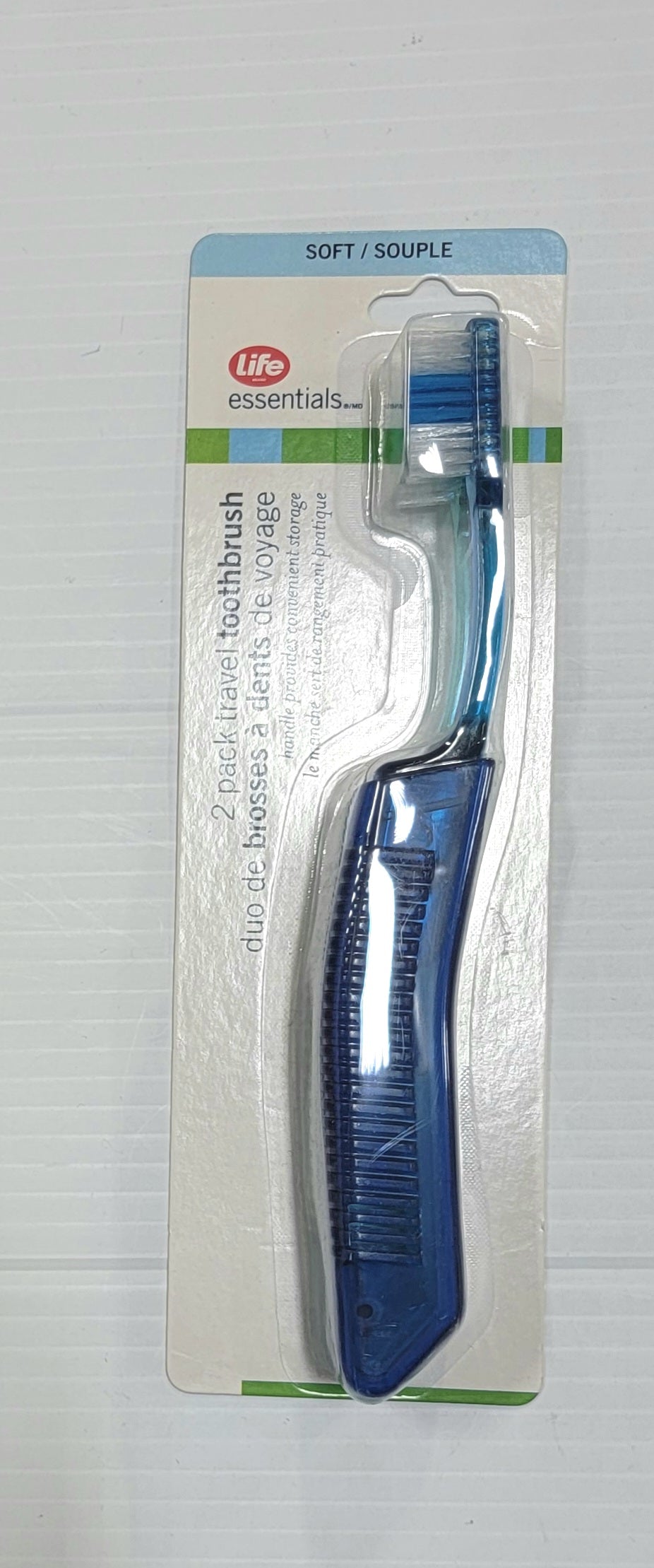 Life Essentials 2 pack Travel Toothbrush (Soft)