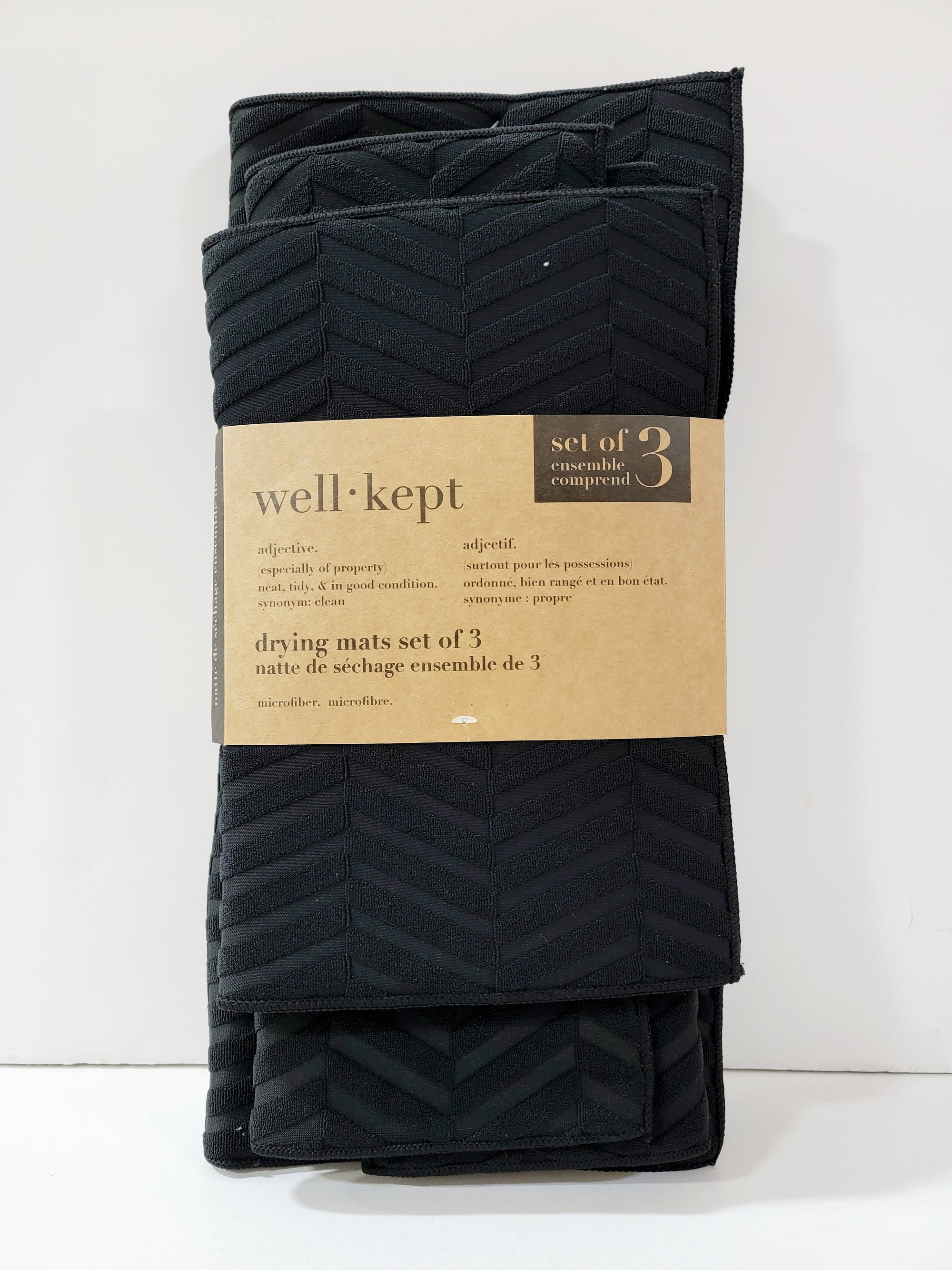 Well.Kept Drying Mats Set of 3