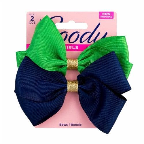 Goody Girls Bows Curls 2pcs (Assorted Colors)- 16722