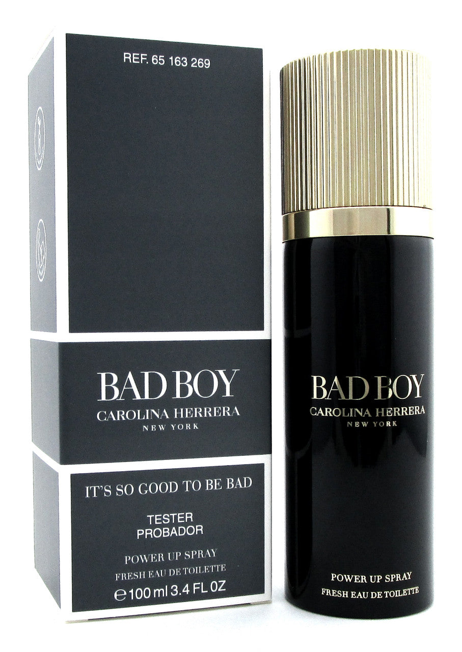 Carolina Herrera Bad Boy Power Up Spray 100ml Fresh EDT Tester Men