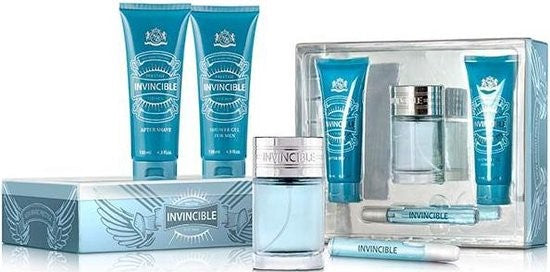 New Brand Invincible 4pc Set 100ml EDT Men