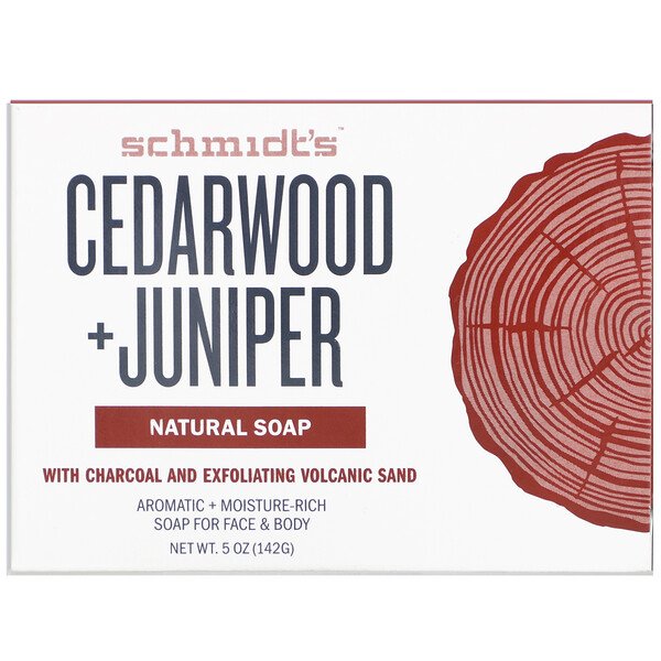 Schmidt's Cedarwood + Juniper Natural Soap 142g
