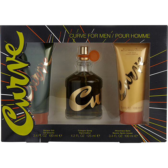Liz Claiborne Curve 3pc Set 125ml Cologne w/ SG & Aftershave Men