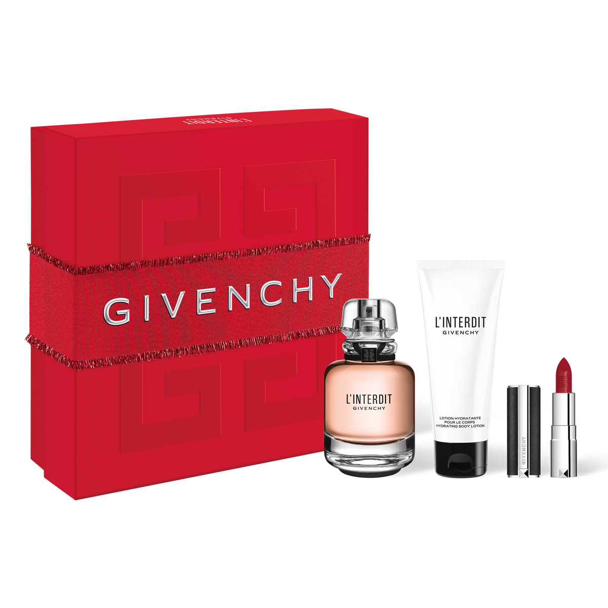 Givenchy L'Interdit 3pc Set 80ml EDP Women (w/ Lipstick)