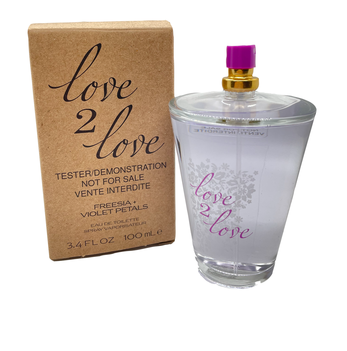 Love 2 Love Freesia + Violet Petals 100ml EDT Tester Women