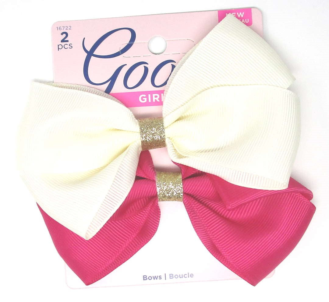 Goody Girls Bows Curls 2pcs (Assorted Colors)- 16722