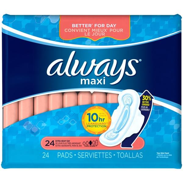 Always Maxi Pads 24-Pack