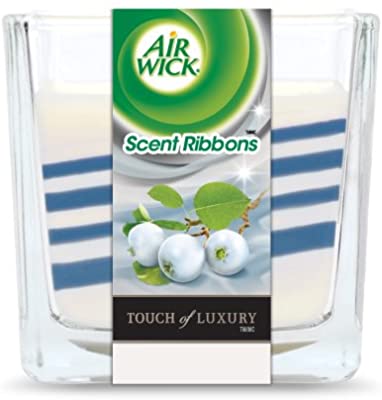 Air Wick Scent Ribbons Candles White Berries and Cool Silk Scented Candle 180g
