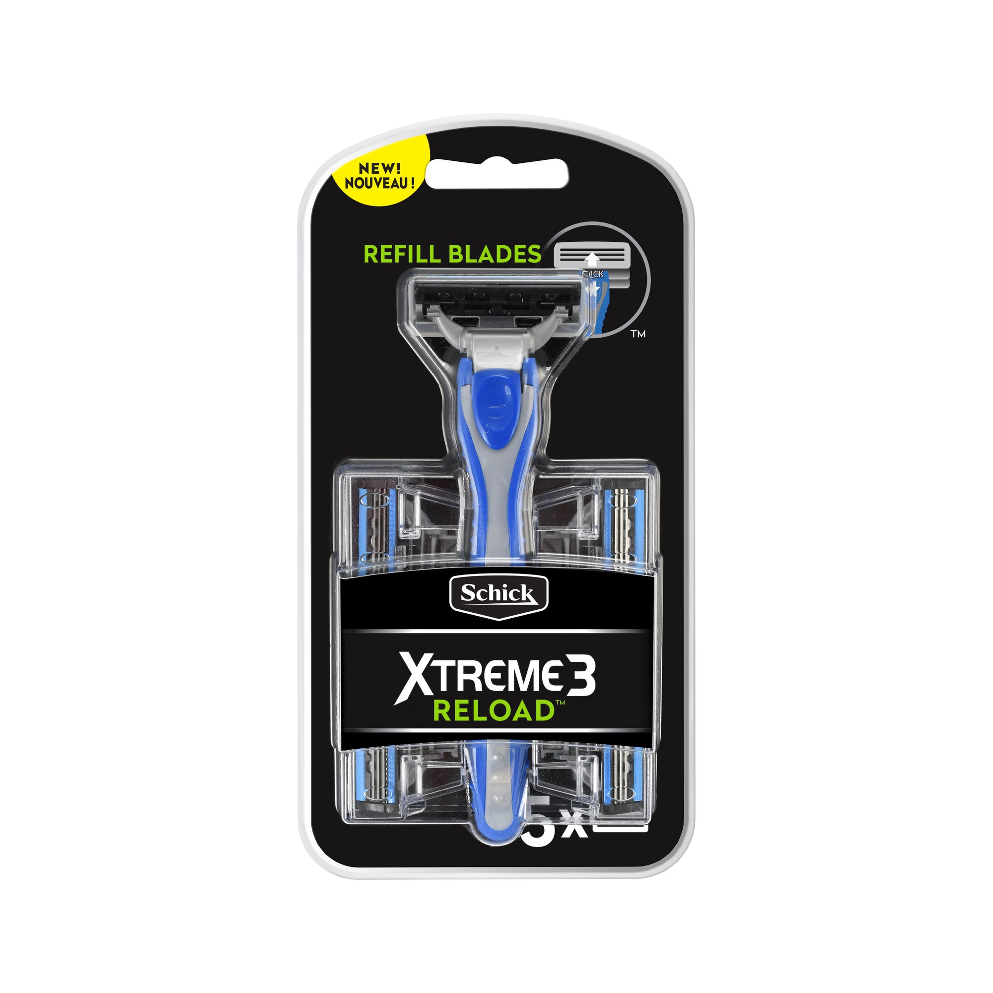 Schick Xtreme3 Reload Razor Handle + 5 Refills