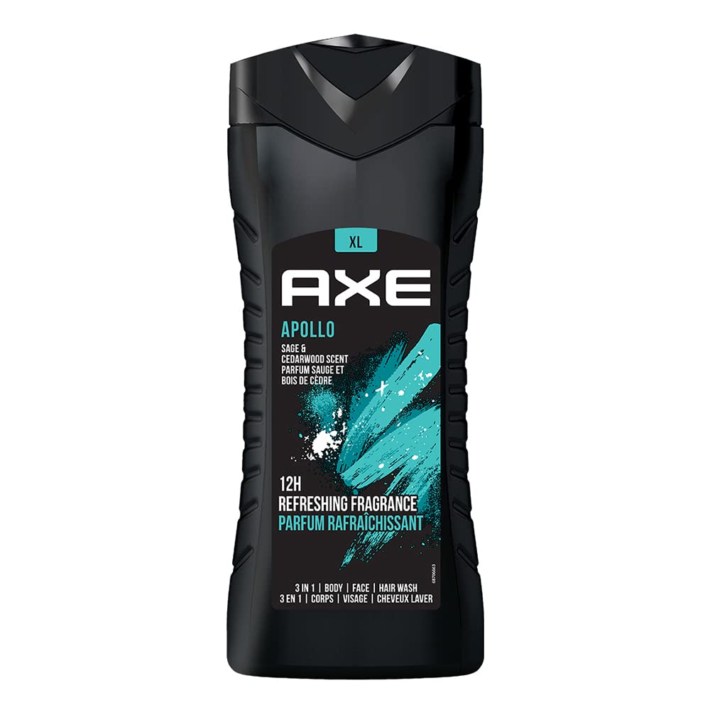 Axe Refreshing Fragrance Scent 3 In 1 Body Face Hair Wash 400ml