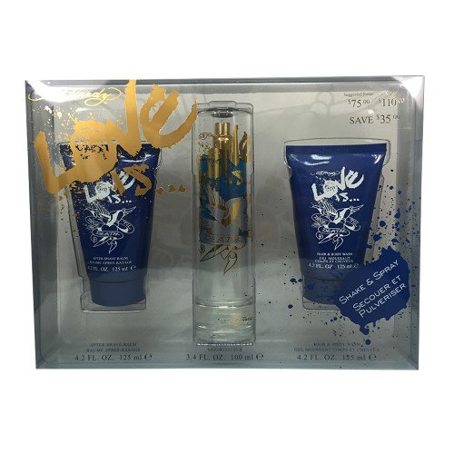 Ed Hardy Love is 3pc Set 100ml EDT Men