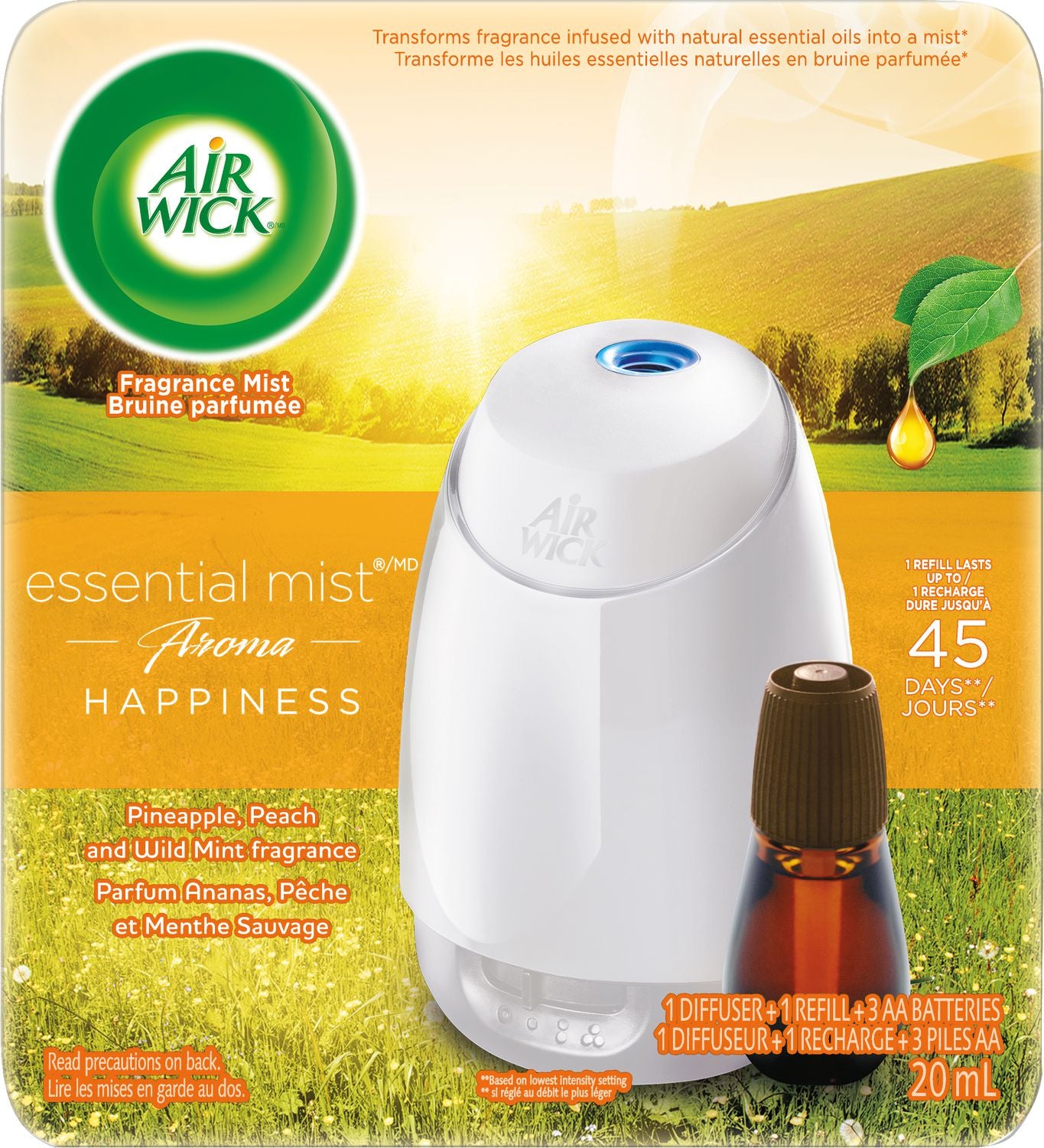 Air Wick Essential Mist Aroma Happiness Pineapple Peach 20ml