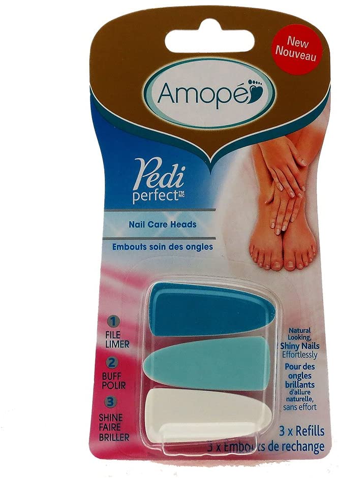 Amope Nail Care Heads Pedi Perfect 3x Refills