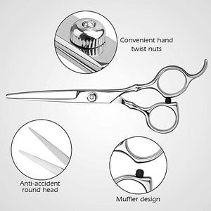Professional Hairdressing Scissors for Home Barber Hair Salon Thinning Scissors with Comb and Case
