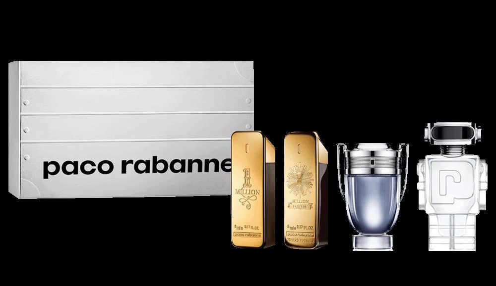 Paco Rabanne 4pc Set 5ml Mini Collection Men