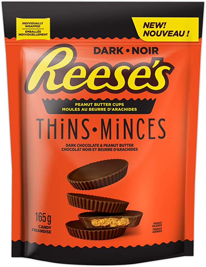 Reese's Thins Dark Chocolate & Peanut Butter Cups 165g