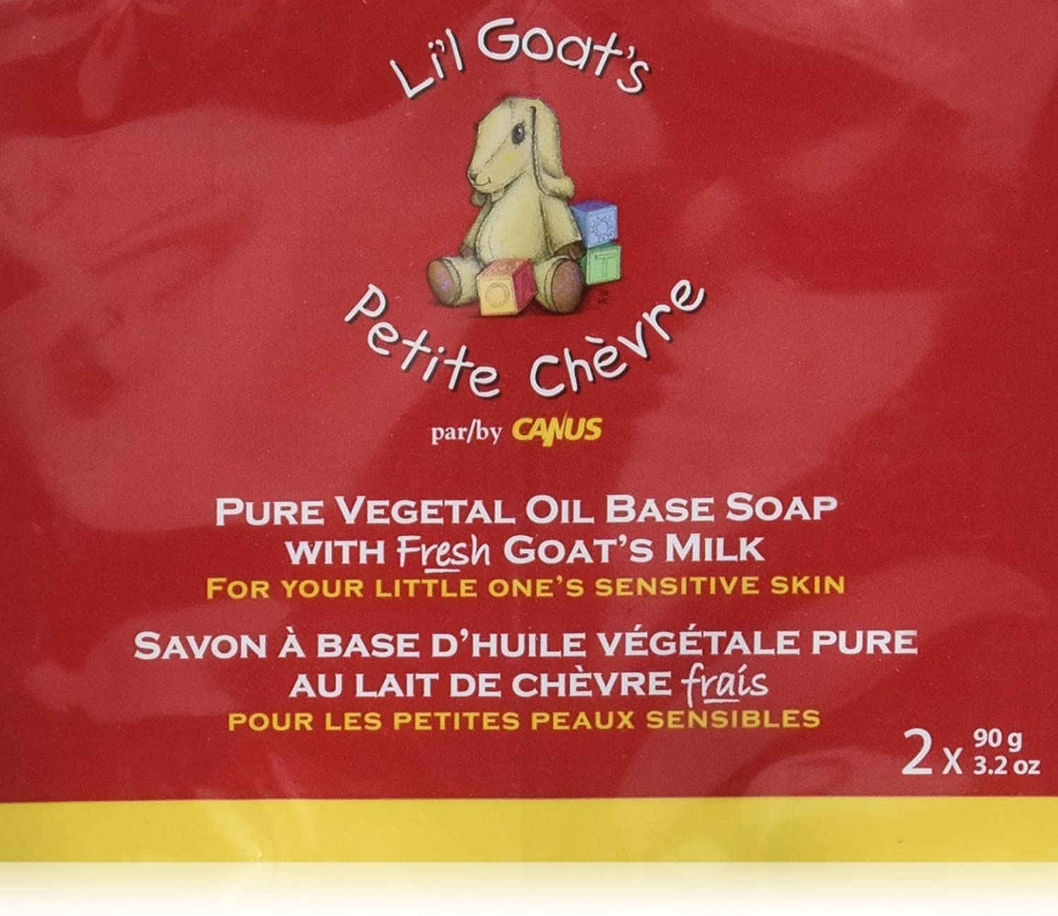 Li'l Goat's Pure Vegetal Oil Base Soap 2 x 90g