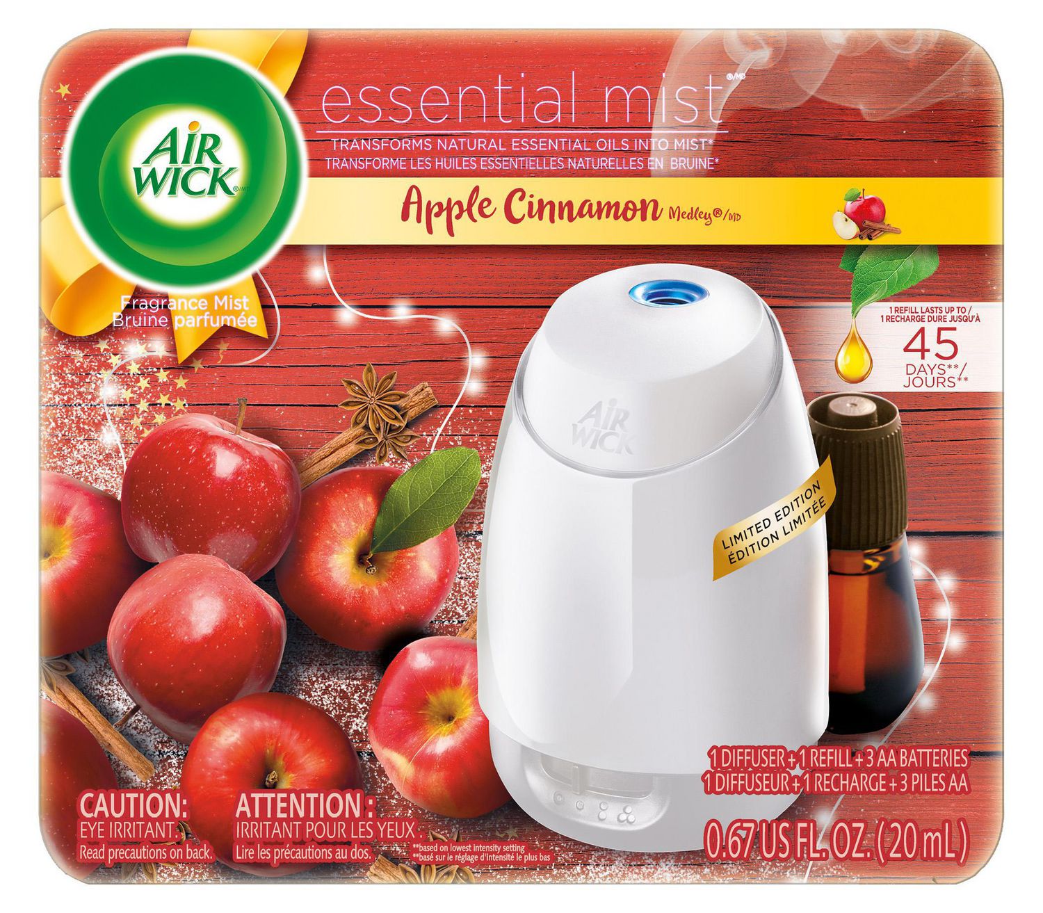 Air Wick Essential Mist Apple Cinnamon Medley 20ml
