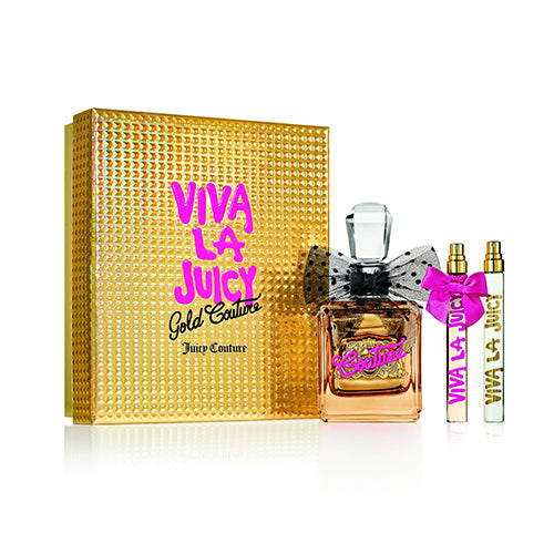 Juicy Couture Viva La Juicy Gold Couture 3pc Set 100ml EDP Women