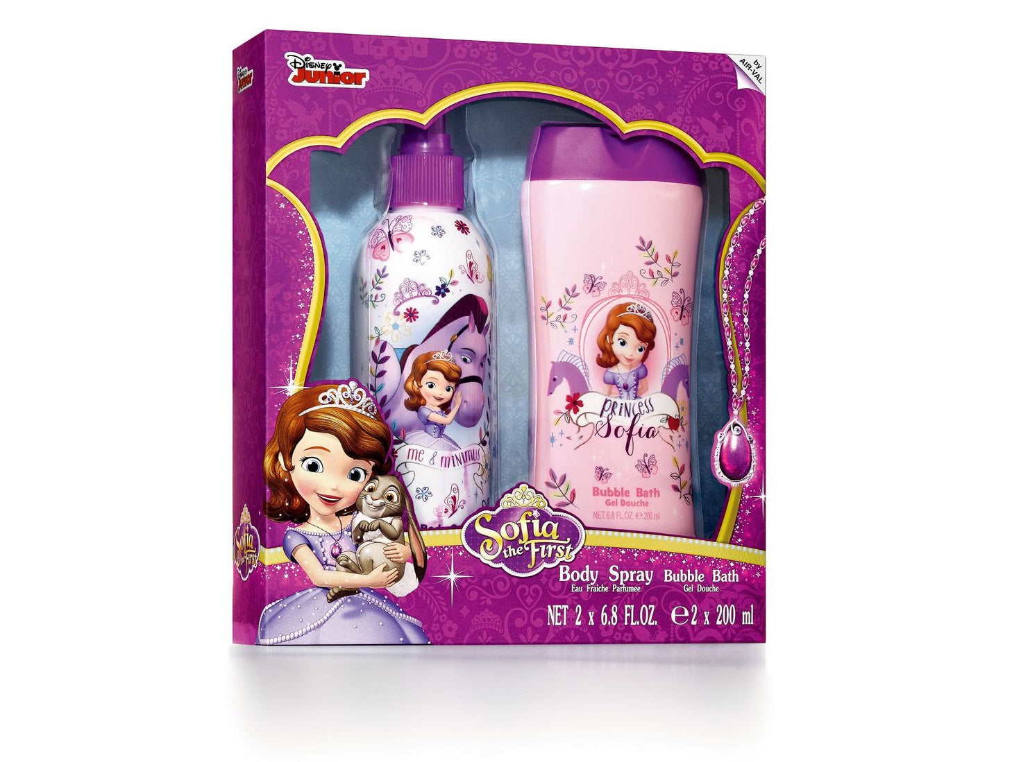 Disney Sofia The First 2pc Set 200ml Body Spray and Bubble Bath