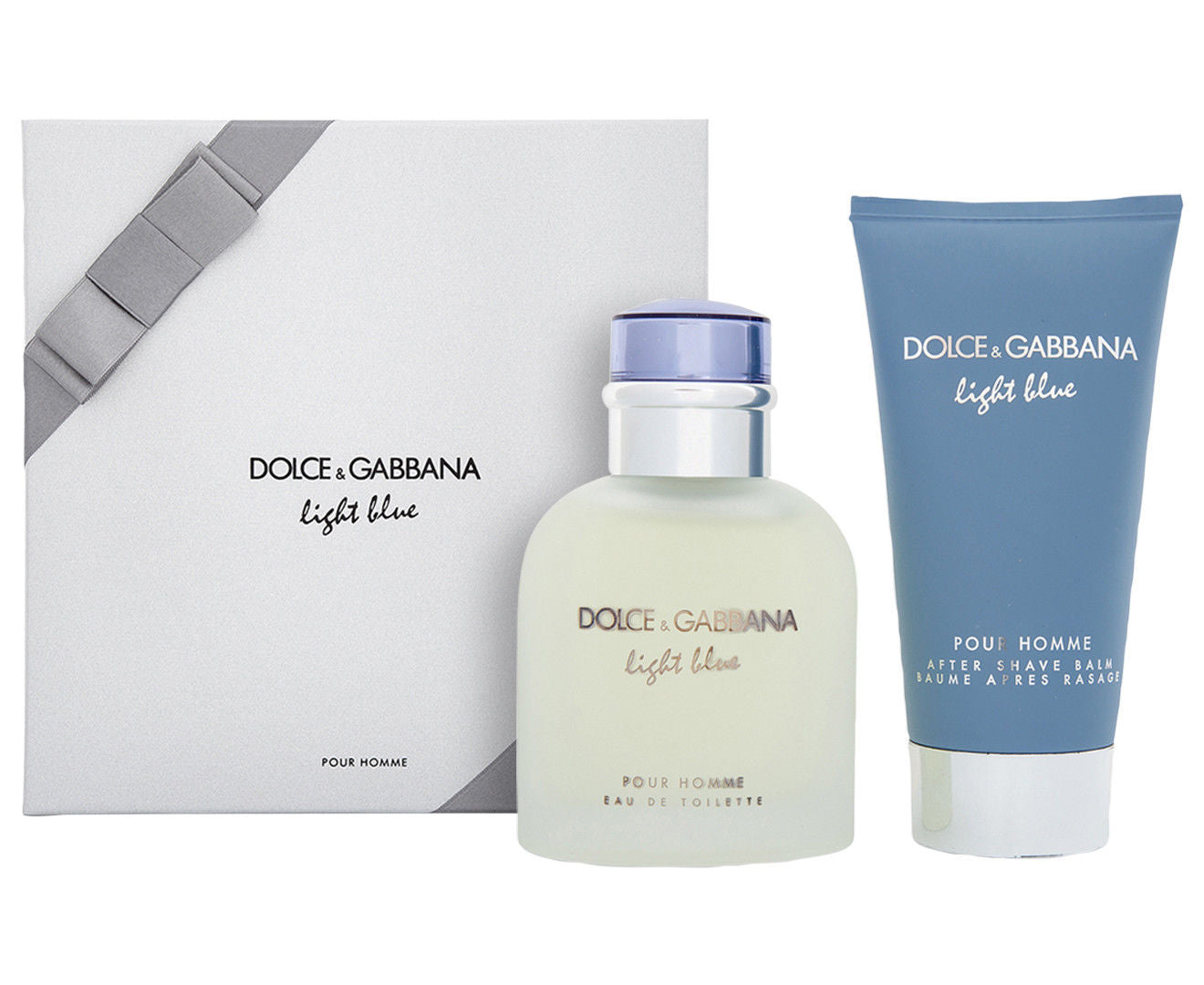 Dolce & Gabbana Light Blue 2pc Set 75ml EDT + 75ml A/S Balm Men