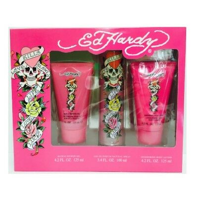 Ed Hardy Love Kills Slowly 3pc Set 50ml EDP Women