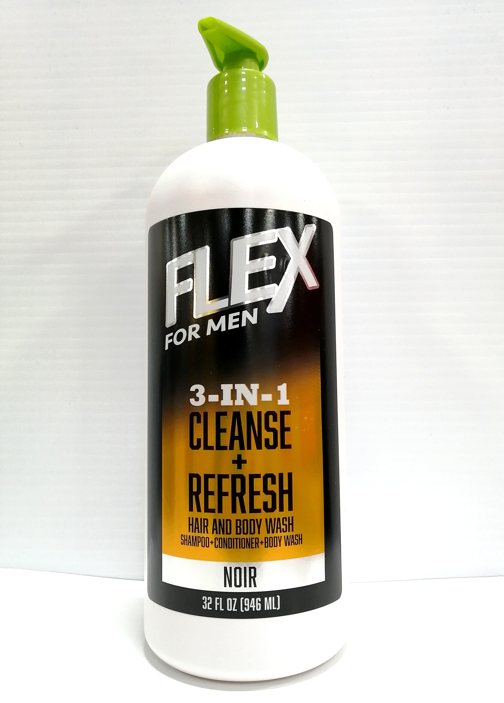 Flex for Men 3-in-1 Cleanse + Refresh Hair and Body Wash Noir 946ml