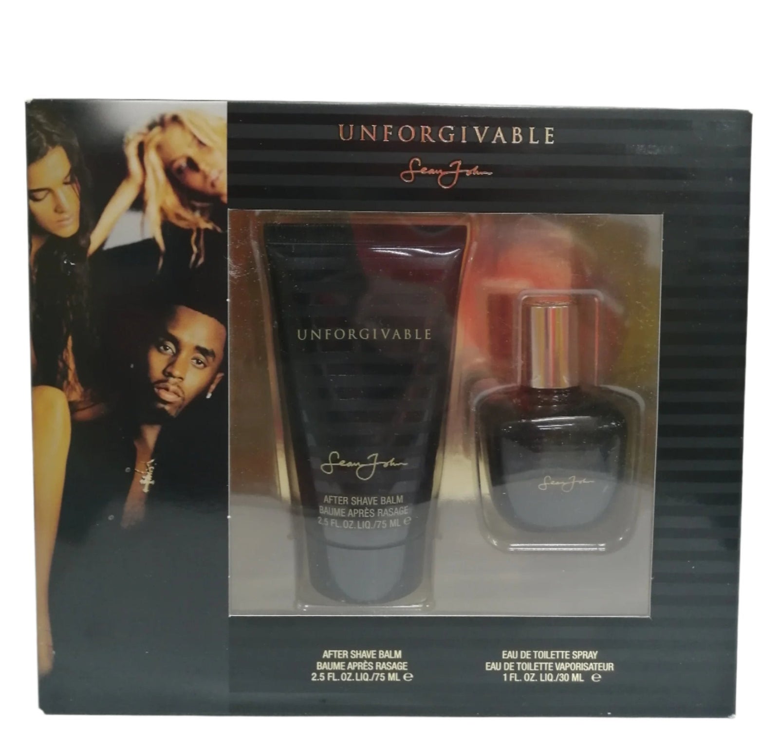Sean John Unforgivable 2pc Set 30ml EDT & 75ml After Shave Balm