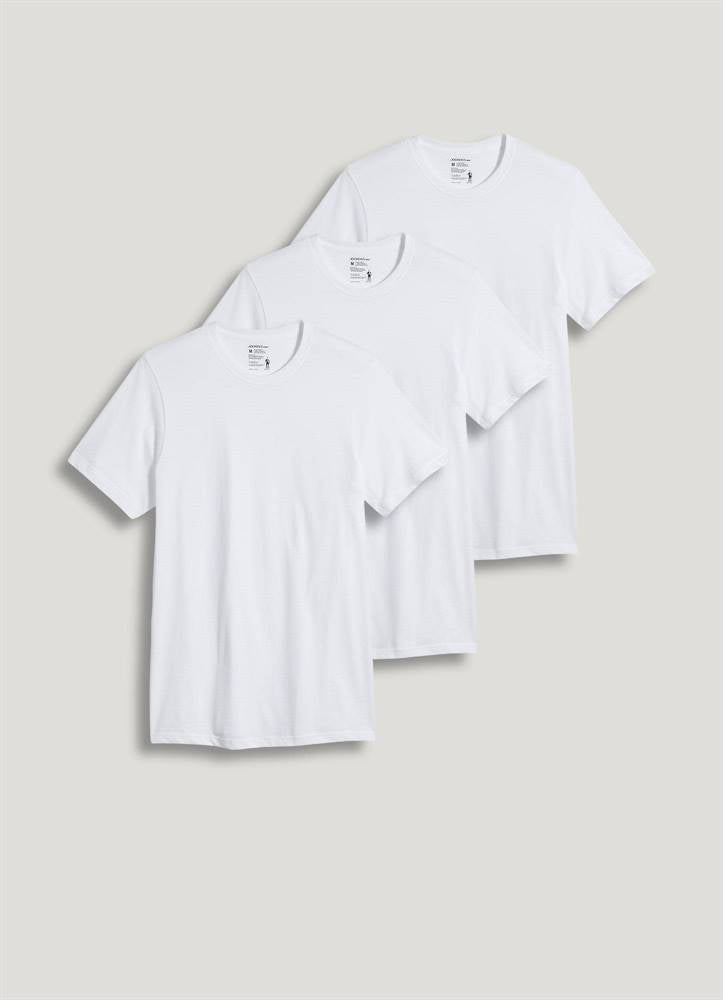 Jockey Classics Crew Neck Men's T Shirts 3-Pack (White)