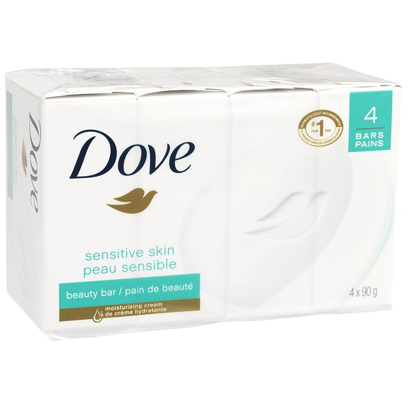 DOVE Beauty Bars 4 x 90g for Sensitive Skin