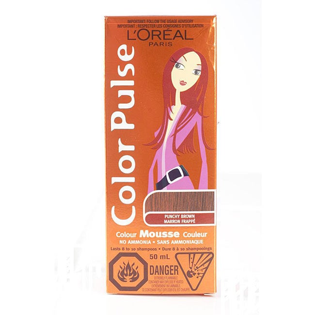 L'oreal Color Pulse Mousse in Punchy Brown