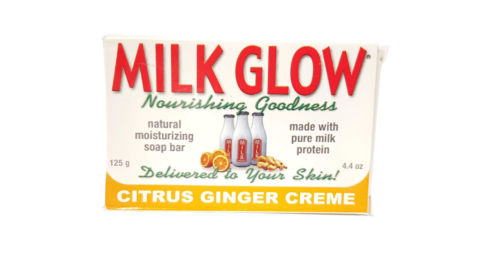 Milk Glow Citrus Ginger Creme Natural Moisturizing Soap Bar 125g