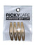 Ricky Care Rubberized Snap Clips 4 Pieces (Gold)