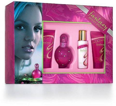 Britney Spears Fantasy 4pc Set 50ml EDP w/ Bubble Bath Women