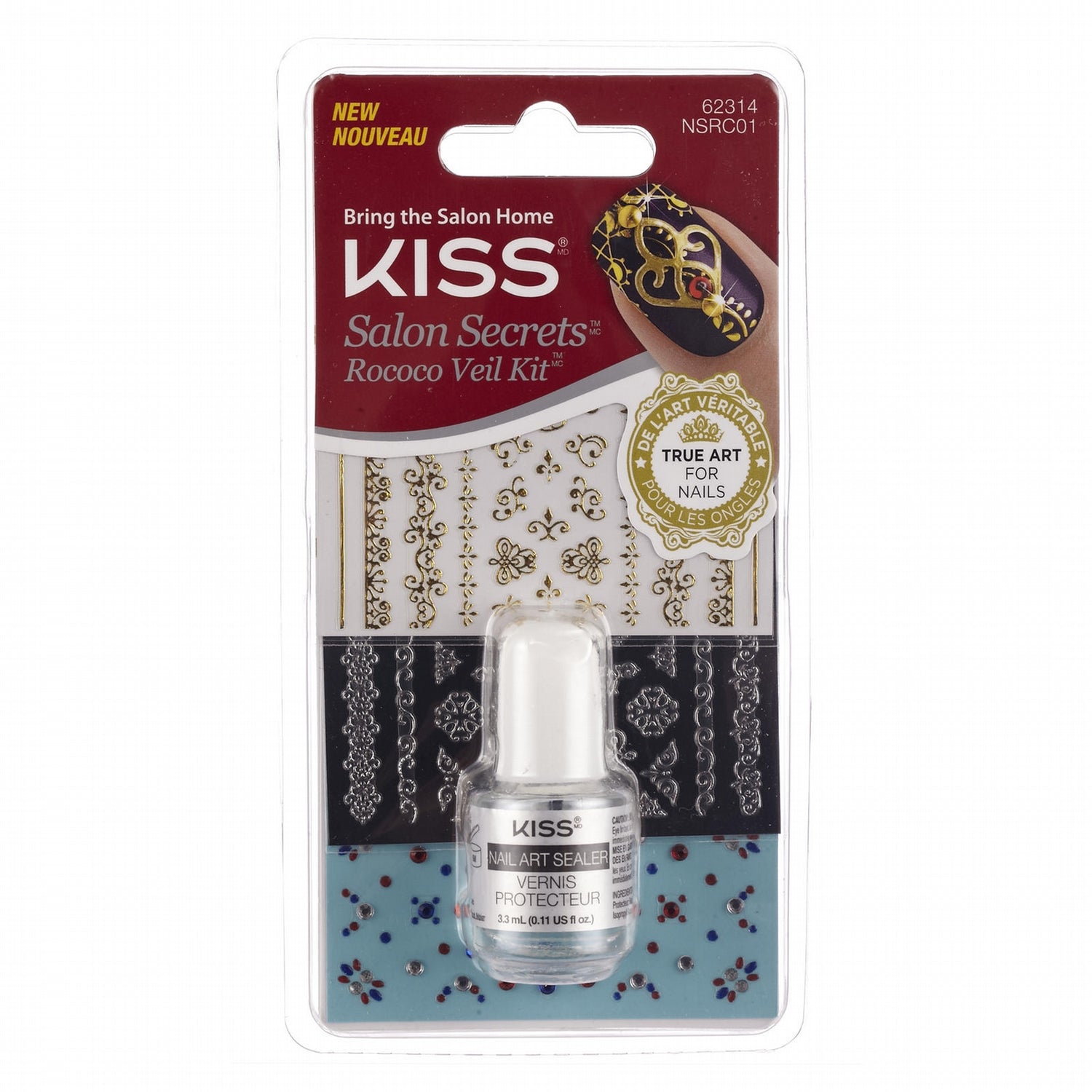 Kiss Nail Salon Secrets Rococo Veil Kit 62314/NSRC01