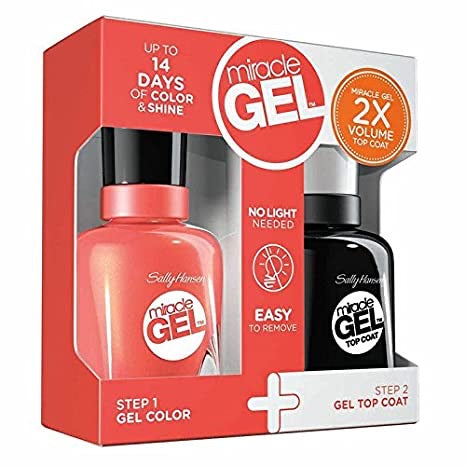 Sally Hansen Miracle Gel Color and Gel Top Coat 14.7ml - 411 Ba-Bloom