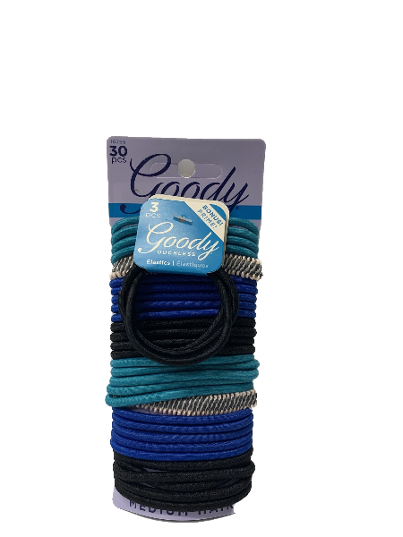 Goody 33pc Hair Ties in Monday Blues