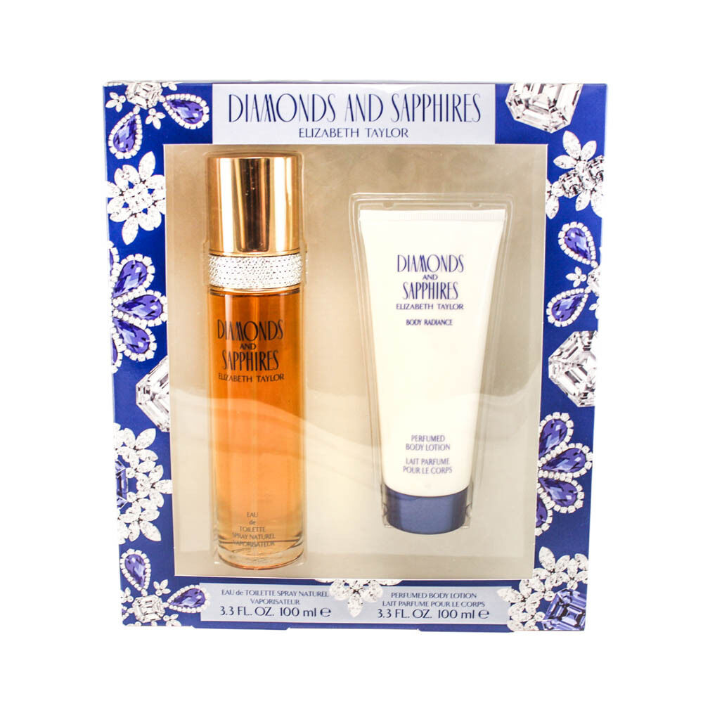 Elizabeth Taylor Diamonds and Sapphires 100ml 2pc Set Women